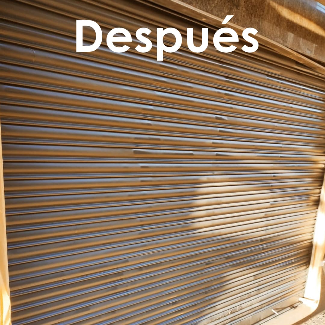 Más imágenes del trabajo terminado de limpieza de grafitis