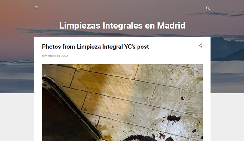 Perfil de limpiezasyc en blogspot