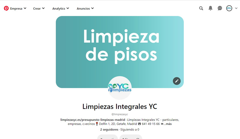 Perfil de limpiezasyc en pinterest