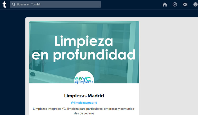 Perfil de limpiezasyc en tmblr