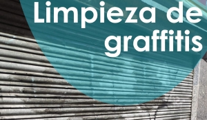 Limpieza de graffitis resultado antes y después